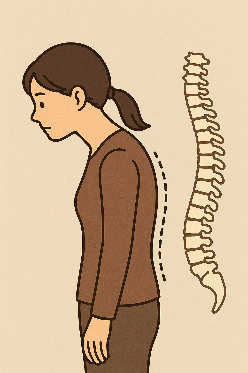 姿勢改善の図解