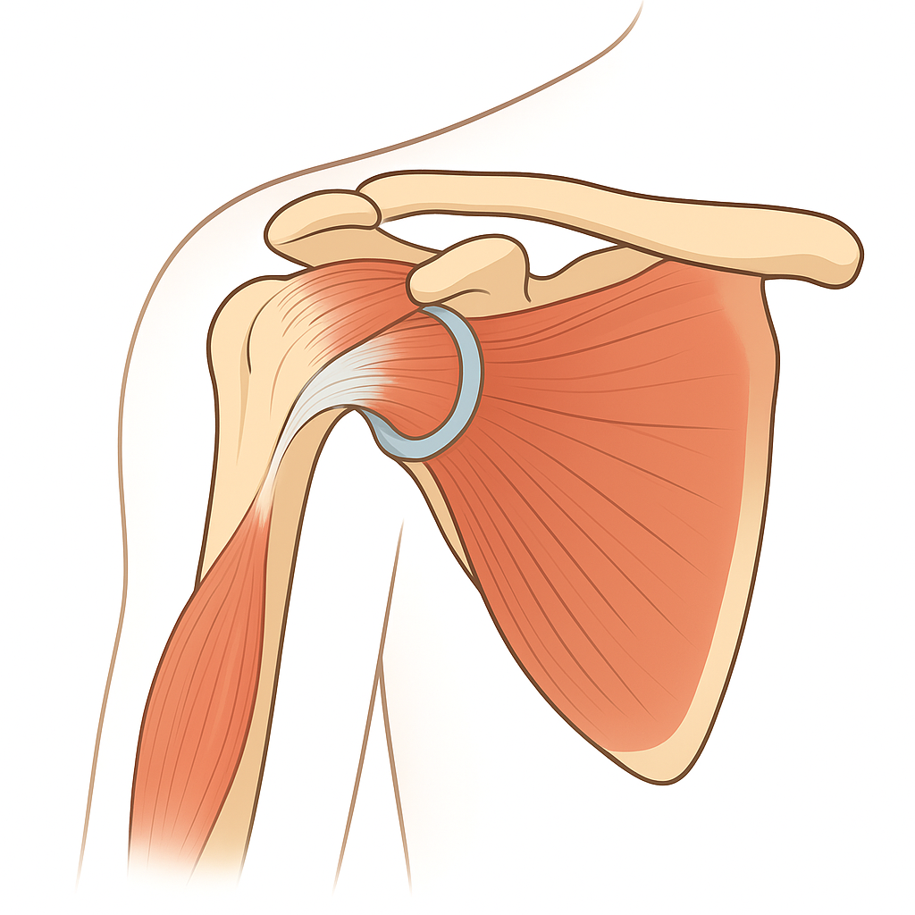 肩がガチガチで腕が上がらない男性患者の写真（ブラウン系）